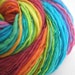 handspun yarn superwash wool self striping worsted GRATEFUL DYED single 170 yds