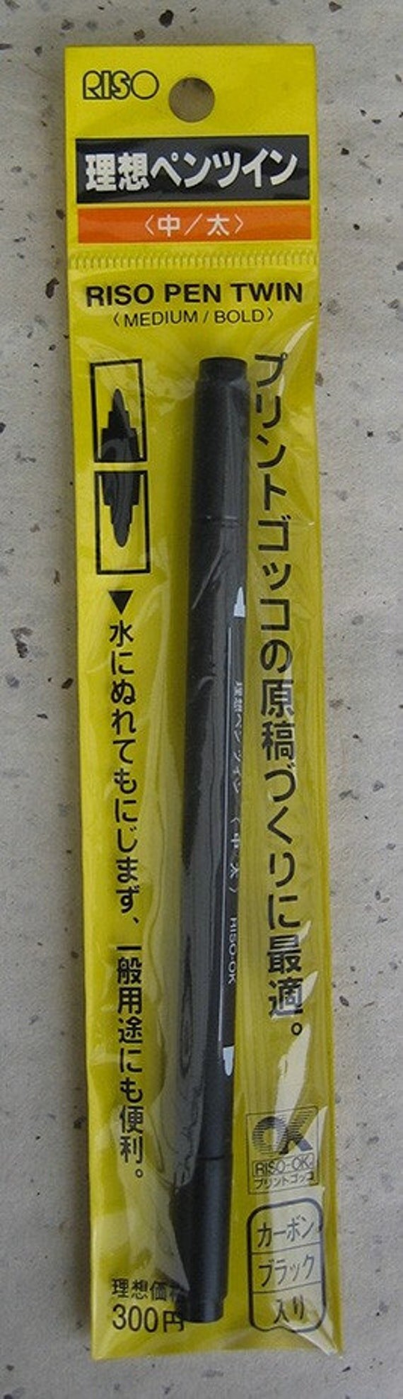 Riso Print Gocco carbon pen