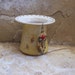 SALE - Sun Yellow Handmade Stoneware Ceramic Pottery Earring and Jewelry Keeper - Dandelion