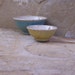 Pair of Teeny Wee Stoneware Ceramic Pottery Bowls
