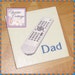 DAD Ceramic Coaster, Large 4.25 inch, with Remote Control