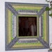 Mosaic Mirror Mixed Media Stained Glass Art-Lime and Gray