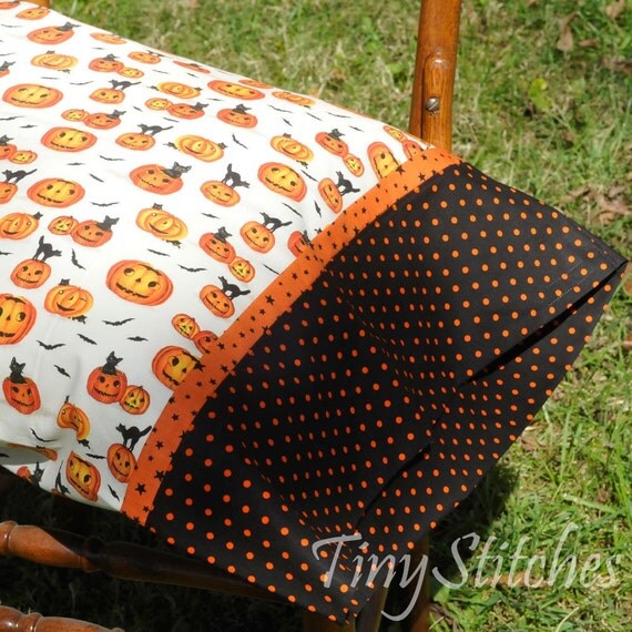 Pillowcase Halloween JackoLanterns by tinystitches on Etsy