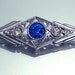 Art Deco Revival Rhinestone Pin BroochVintage