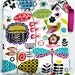 Large (14 x 16) Wet Bag Wetbag/ Alexander Henry June Bug Fabric / Perfect for Diapers / Gym / Swim / SEALED SEAMS and Snap Strap