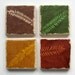 RESERVED for trintytung only - Sun Washed Ferns Earth Coasters
