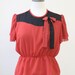 red and black reconstructed vintage top M/L ON SALE