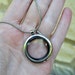 Empty Round Charm Locket Necklace with no chain