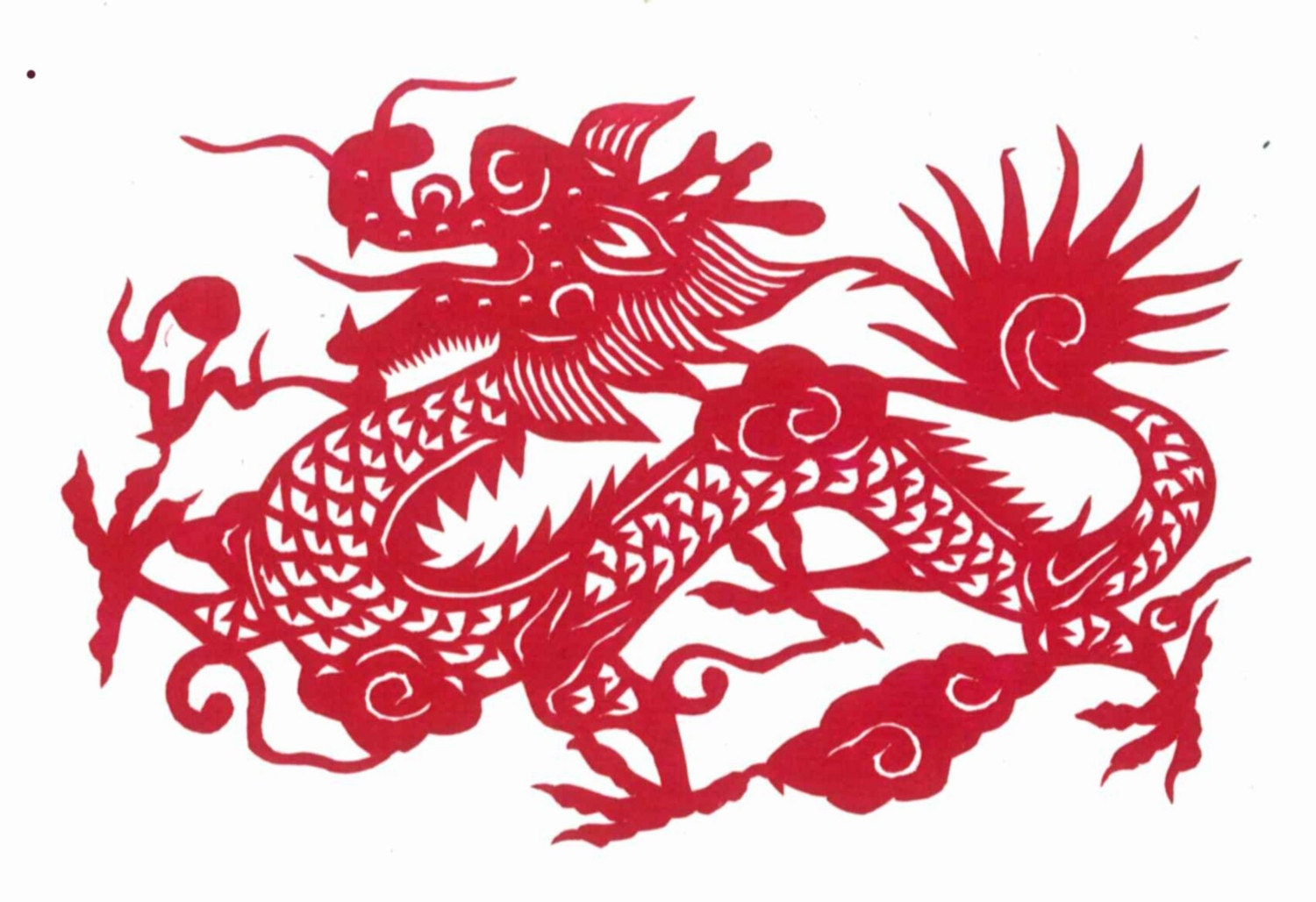 Chinese Dragon Papercut