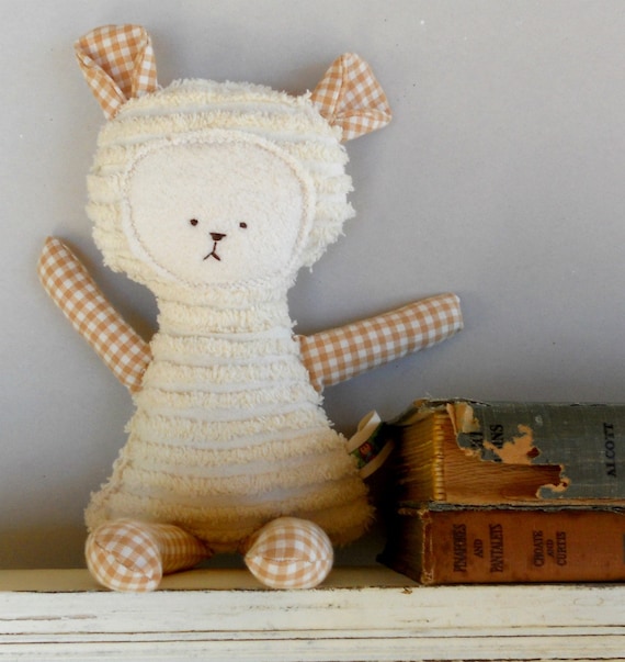 Teddy Bear Toy Soft Doll, Plush, Natural Eco Friendly FEATURED in Stuffed Magazine