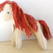 Earth Pony, Waldorf Toy, Stuffed Animal Horse, knitted horse, natural and eco friendly, Custom Knit for you in Colors of your Choice