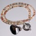 Oregon Sunstone Smokey Quartz Necklace