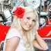 Lola's Red Rose Pin Up Rockabilly Hair Clip