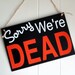 True Blood inspired hanging door sign