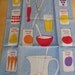 NWOT Vintage 60s Vera Neumann Ladybug Signature Fruit Juice Linen Tea Towel