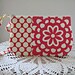 Smart Phone Case Wristlet Clutch Gadget Purse Bag in Cherry Wall Flower