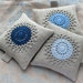 Lavender sachets -- crochet motif -- set of 3