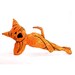 decorative pillow, cat pillow, animal pillow, orange leaf pattern lounging big mouth cat shaped pillow