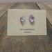 Amethyst Crystal Point Stud Earrings