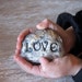 Garden Decoration Handmade Stoneware Love