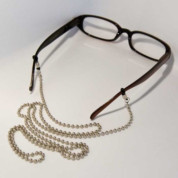 ball chain eyeglass holder stainless steel