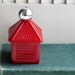 Vintage Avon Little Red House Glass Perfume Bottle