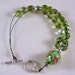 Peridot Green Abacus Row Counting Bracelet For Knitting and Crochet - Pretty In Peridot - Item No. 652