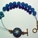 Lucy In The Sky With Diamonds Stitch Marker Holder and Abacus Bracelet - Item No. 382