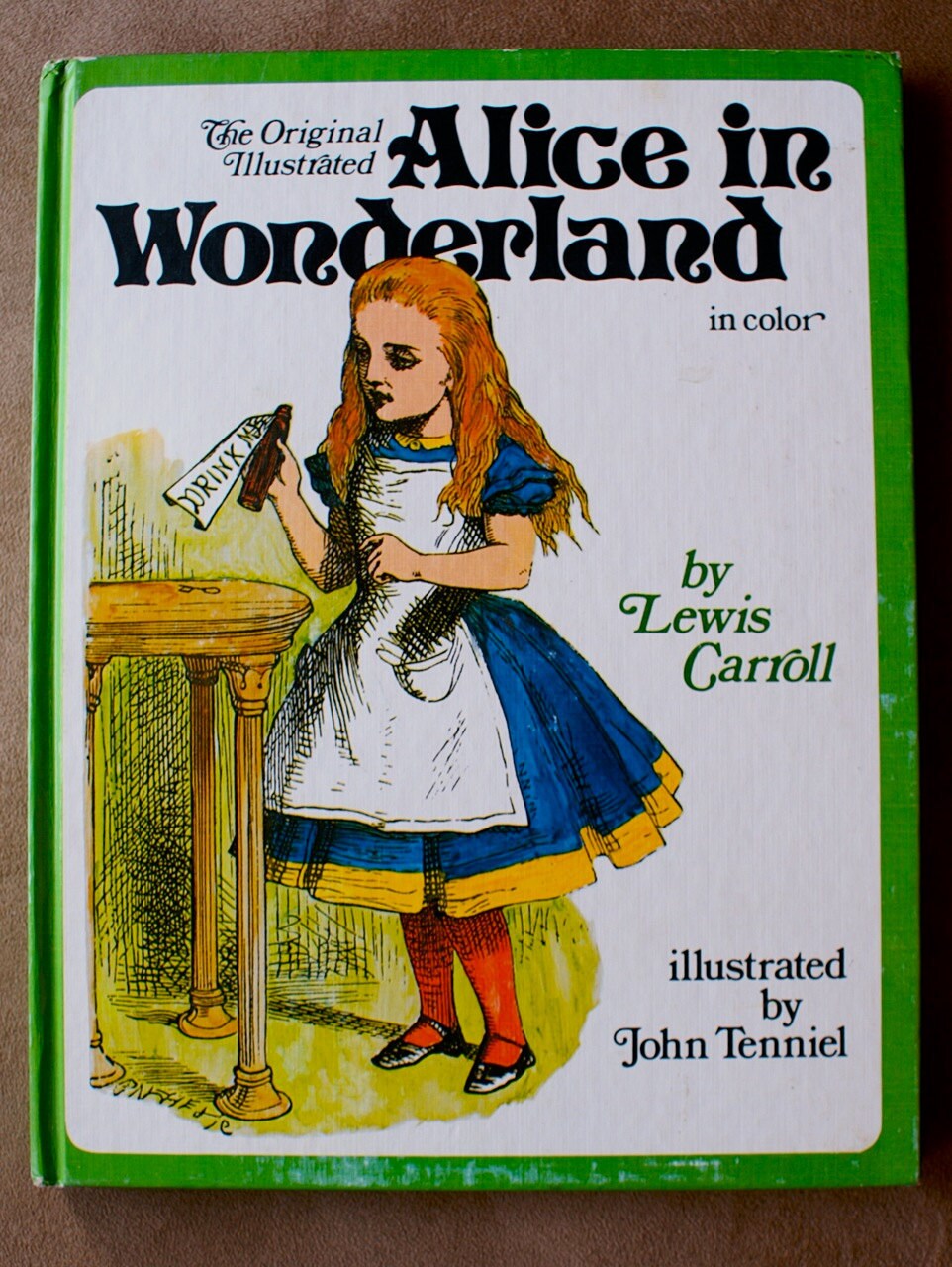 Vintage Alice in Wonderland Book in color illustrated by John