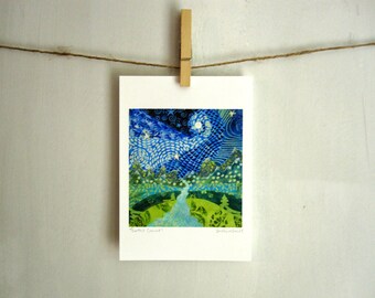 Earths Crevice, Archival Reproduction Print 5 x 7