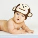 Inquisitive Monkey Silly Hat, Custom made ANY SIZE