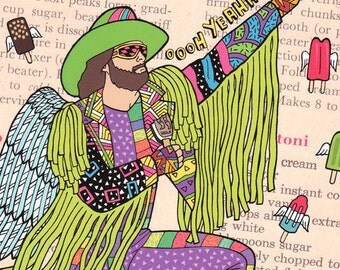 Macho Man Randy Savage Eating Ice Cream in Heaven