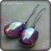 Dragon's Breath: vintage amethyst ab glass bombe and gunmetal earrings