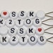 Small Loop Snag Free Stitch Markers SSK and K2TOG Set of 4