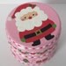 Hand Painted Love Boxes Christmas Pink Santa Claus Box Wood