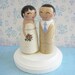 Hand Painted Love Boxes Custom Wedding Cake Toppers Stand and Bunting to match