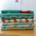 Santa Claus is coming to Town - Holiday - FABRIC BUNDLE turquoise/red
