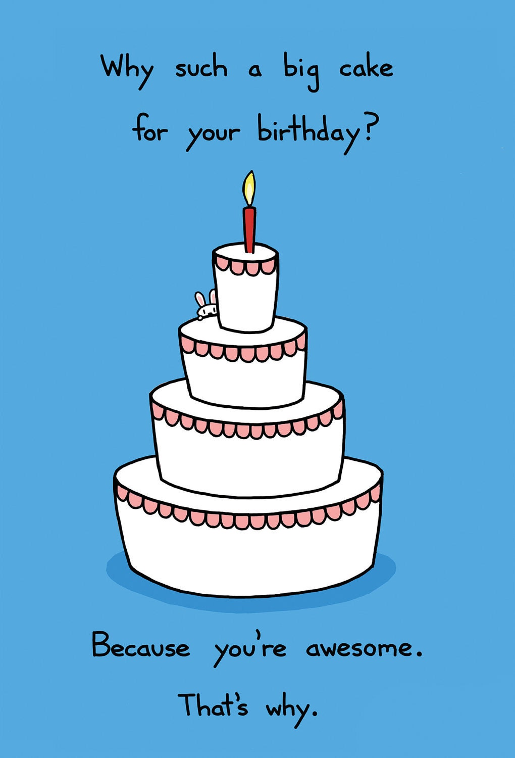Happy Birthday You're Awesome Greeting Card by bikeparts 
