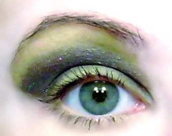 Mineral Makeup Eye Shadow Eyeliner Eyeshadow Large Palm Pattern Shady Green