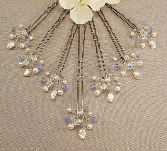 Something Blue  Wedding  Hair  Accessories  Light Sapphire