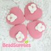 CA-CA-04501-Petite Heart with daisy Cabochon, 4 pcs