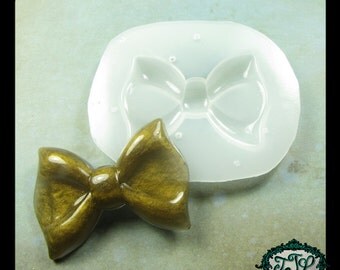 resin MOLD Kawaii Large BOW also for polymer clay, pmc, plaster, soaps, and candles