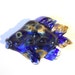 Lampwork glass beads, blue glass angel fish handmade cobalt pendant with silver foil, necklace, animal focal bead SRA, CGGE, Tt, le team