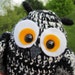 Black and White Owl Plush