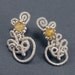 To See the Sun - Citrine and Sterling Silver Post Earrings - CLEARANCE