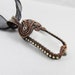 Necklace - Quartz Crystal Point and Copper - Time's Gone By - SALE