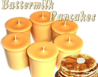 6 Buttermilk Pancakes Votive Candles Flapjack Scent