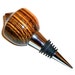 Bottle Stopper Zebrawood Wood in Velvet Gift Bag 64 Barware Wine Stopper Handmade