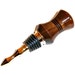 Walnut Wine Bottlestopper Wood with Vintage Style Stopper 73 Velvet Gift Bag
