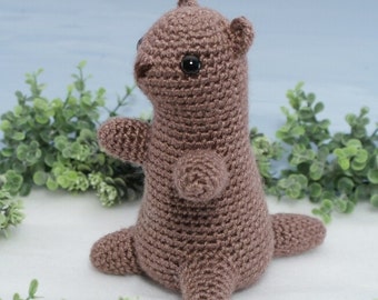 PDF Groundhog (woodchuck, marmot) amigurumi CROCHET PATTERN